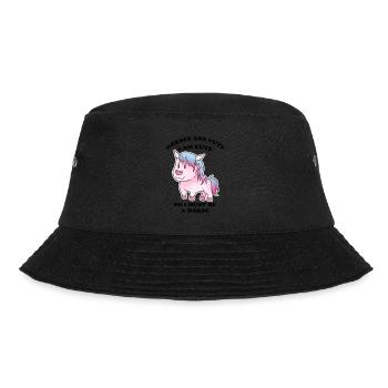 Pferde sind niedlich ich bin niedlich also bin ich - Bucket Hat - Schwarz - Vorne - Lela (165cm)