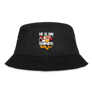 He's my soy comrade - Bucket Hat - black - Front - Lela (165cm)