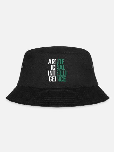 KI Künstliche Intelligenz Futuristisches Nerd-Geschenk - Bucket Hat - Schwarz