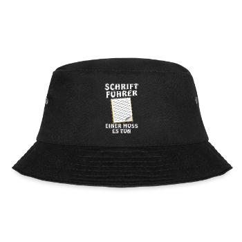 SCHRIFTFÜHRER - Bucket Hat - Schwarz - Vorne - Lela (165cm)