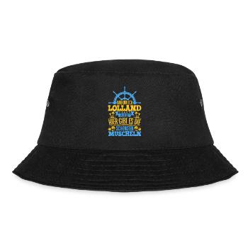 Schöne Muscheln - Warum ich Lolland so liebe - Bucket Hat - Schwarz - Vorne - Lela (165cm)