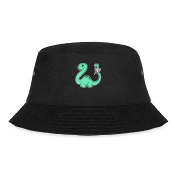 Dinosaur with baby dinosaur - Bucket Hat - black - Front - Lela (165cm)