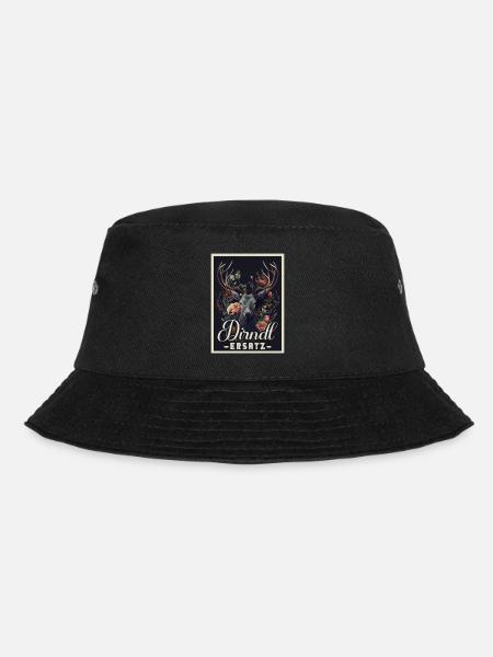 Dirndl Ersatz Dirndl Trachten Kostüm Dirndl Ersatz - Bucket Hat - Schwarz