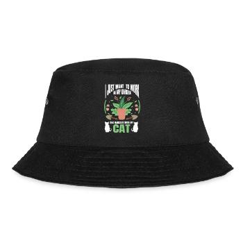 Pflanzen Gartenarbeit Gärtner Landschaftsarchitekt - Bucket Hat - Schwarz - Vorne - Lela (165cm)