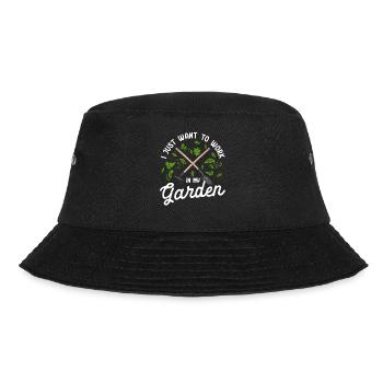 Pflanzen Gartenarbeit Gärtner Landschaftsarchitekt - Bucket Hat - Schwarz - Vorne - Lela (165cm)