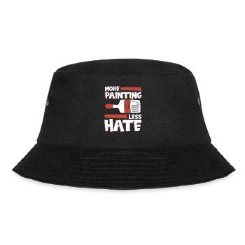 Maler Lackierer Kalt - Bucket Hat - Schwarz - Vorne - Lela (165cm)