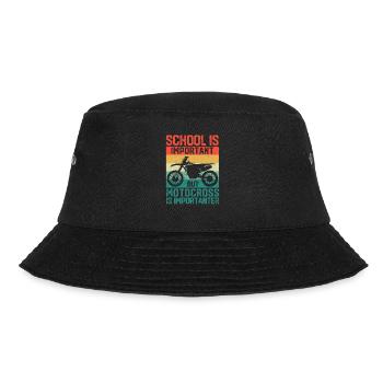 School is important, but motocross is still - Bucket Hat - black - Front - Lela (165cm)