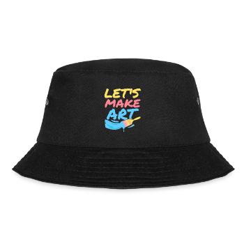 Let's Make Art Art Teacher Education - Bucket Hat - Schwarz - Vorne - Lela (165cm)