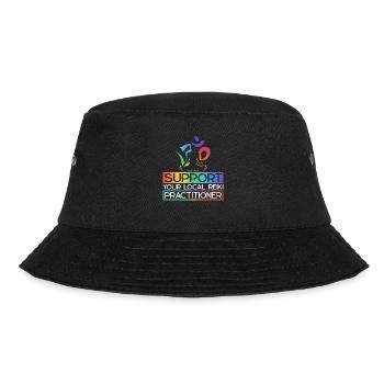 Chakraheilung Ganzheitliches Reiki - Bucket Hat - Schwarz - Vorne - Lela (165cm)