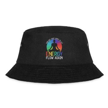 Reikiemeister Reiki Praktizierender - Bucket Hat - Schwarz - Vorne - Lela (165cm)