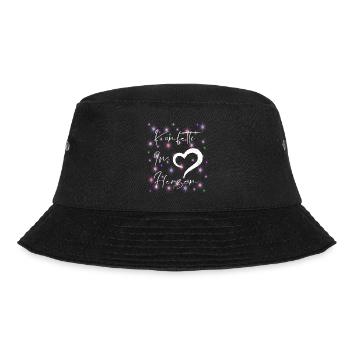 Konfetti im Herzen - Bucket Hat - Schwarz - Vorne - Lela (165cm)