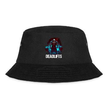 Deadlifts Gym Fitness Fun Workout - Bucket Hat - black - Front - Lela (165cm)