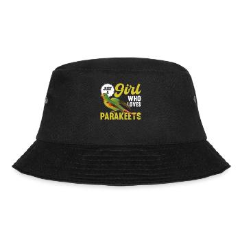 Nur Ein Mädchen, Das Sittiche Liebt - Bucket Hat - Schwarz - Vorne - Lela (165cm)