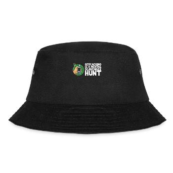 Geocaching is a mental scavenger hunt - Bucket Hat - Schwarz - Vorne - Lela (165cm)