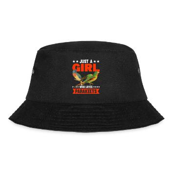 Nur Ein Mädchen, Das Sittiche Liebt - Bucket Hat - Schwarz - Vorne - Lela (165cm)