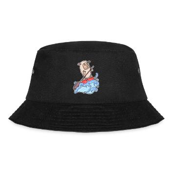 Stand Up Paddling Schaf - Bucket Hat - Schwarz - Vorne - Lela (165cm)