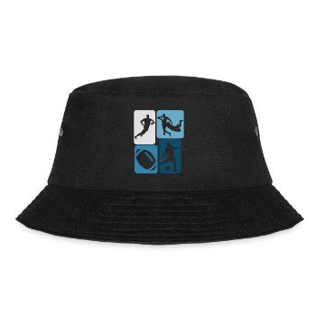 Rugby retro rugby ball - Bucket Hat - black - Front - Lela (165cm)