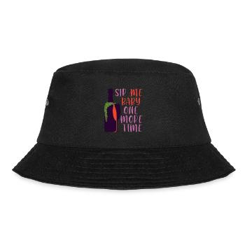 Sip Me Baby One More Time Funny Wine Lovers - Bucket Hat - black - Front - Lela (165cm)