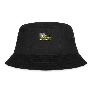 Ergotherapeut Ergotherapie Occupational Therapist - Bucket Hat - Schwarz - Vorne - Lela (165cm)