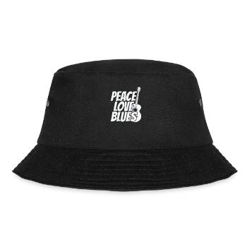 Peace love Blues Musik Trompete - Bucket Hat - Schwarz - Vorne - Lela (165cm)
