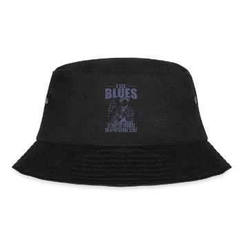 Blues 12 Bars of Trouble on a pentatonic Scale - Bucket Hat - black - Front - Lela (165cm)