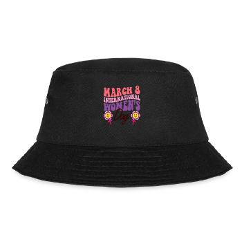 Vintage Style International Womens Day - Bucket Hat - black - Front - Lela (165cm)
