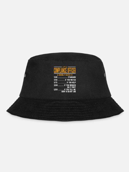 Compliance Officer Stundenlohn - Bucket Hat - Schwarz