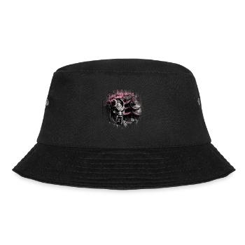 Temple japonais vintage des fleurs de cerisier Sakura - Bob - noir - Devant - Lela (165cm)