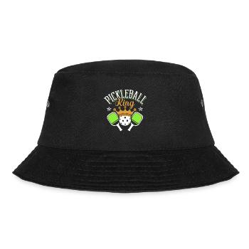 Pickleball King Paddle Sports Game Player - Bucket Hat - black - Front - Lela (165cm)