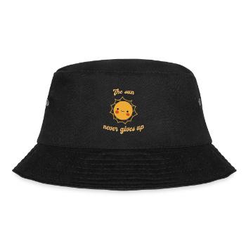 The Sun Never Gives Up Retro Cute Sun Designs - Bucket Hat - black - Front - Lela (165cm)
