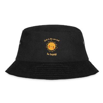 Regardez le soleil et soyez heureux Designs de soleil mignons - Bob - noir - Devant - Lela (165cm)