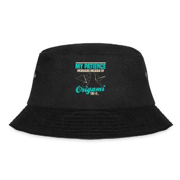 My Patience Increased Because Of Origami Try It - Bucket Hat - black - Front - Lela (165cm)
