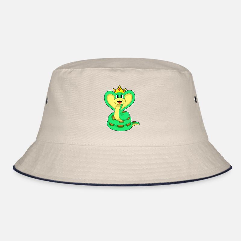 Snake King Crown Bucket Hat