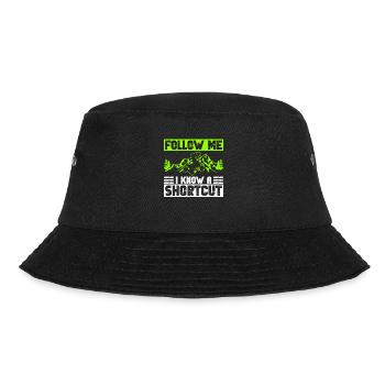 Viereck - Bucket Hat - Schwarz - Vorne - Lela (165cm)