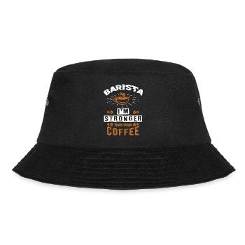 Barista, coffee machine - Bucket Hat - black - Front - Lela (165cm)