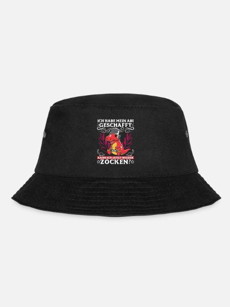 Abi 2023 geschafft kann ich wieder zocken? Abitur - Bucket Hat - Schwarz