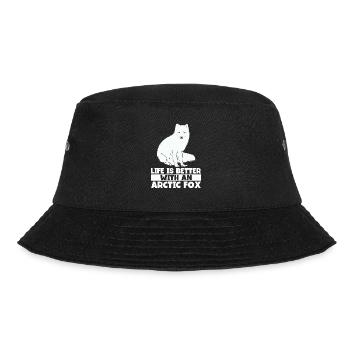 Artic Fuchsliebhaber Aus Arktischer Fuchs - Bucket Hat - Schwarz - Vorne - Lela (165cm)