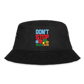 Petanque Petanque Boccia Bocce Boule für einen - Bucket Hat - Schwarz - Vorne - Lela (165cm)