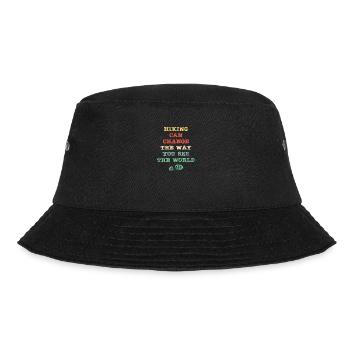 Hiking can change the way you see the world - Bucket Hat - black - Front - Lela (165cm)