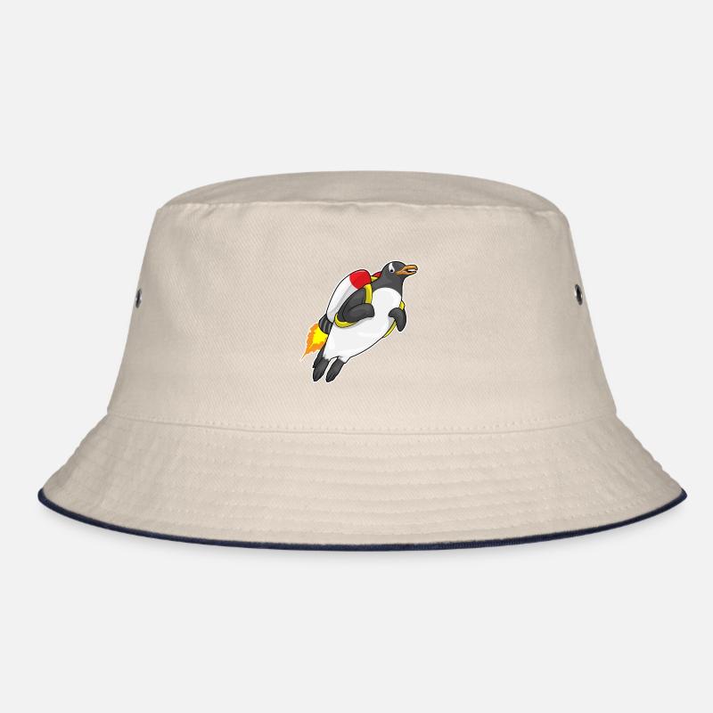 Pinguin Fliegen Jetpack Bucket Hat