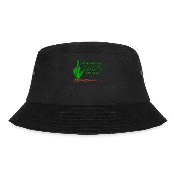 Cactus Middle Finger Cacti - Bucket Hat - black - Front - Lela (165cm)