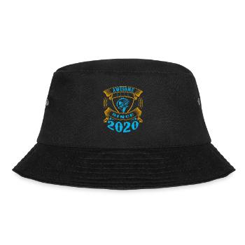 Awesome since 2020. Angel, Angler Birthday - Bucket Hat - black - Front - Lela (165cm)