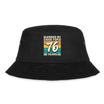 76 Birthday Gift Years Funny Saying - Bucket Hat - black - Front - Lela (165cm)