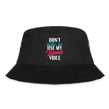 Llama Gift Llama Lover Gift - Bucket Hat - black - Front - Lela (165cm)