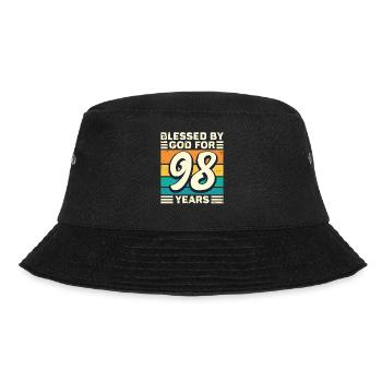 98 Birthday Gift Years Funny Saying - Bucket Hat - black - Front - Lela (165cm)
