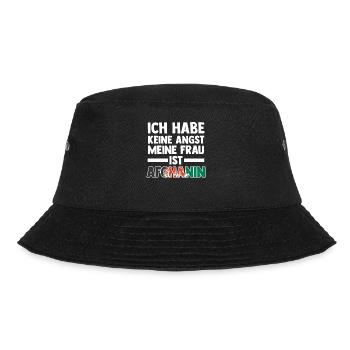 Ich habe keine Angst meine Frau ist Afghanin - Bucket Hat - Schwarz - Vorne - Lela (165cm)