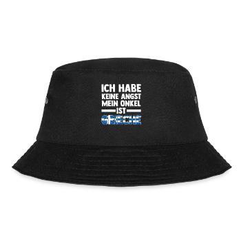 Ich habe keine Angst mein Onkel ist Grieche - Bucket Hat - Schwarz - Vorne - Lela (165cm)