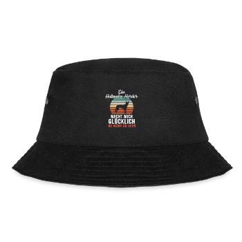 Ein Hollandse Herder macht mich glücklich - Bucket Hat - Schwarz - Vorne - Lela (165cm)