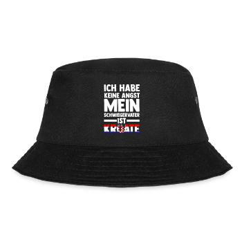 Ich habe keine Angst mein Schwiegervater ist Kroat - Bucket Hat - Schwarz - Vorne - Lela (165cm)