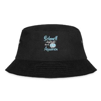 Aquaristik Aquarianer Aquarium Fische Aquarist - Bucket Hat - Schwarz - Vorne - Lela (165cm)